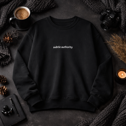 Subtle authority — Classic Crewneck Sweatshirt
