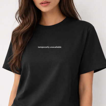 Temporarily unavailable — Tee