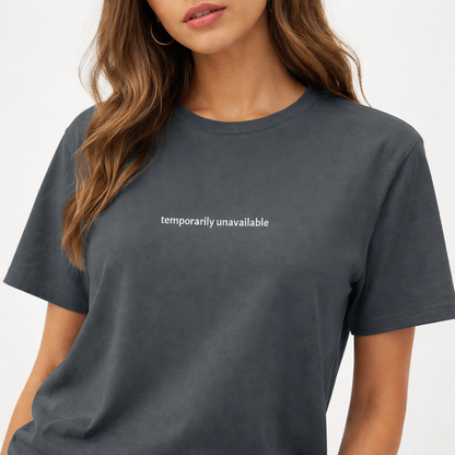 Temporarily unavailable — Tee