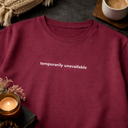 Temporarily unavailable — Tee