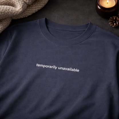 Temporarily unavailable — Tee