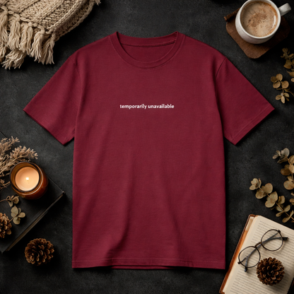 Temporarily unavailable — Tee