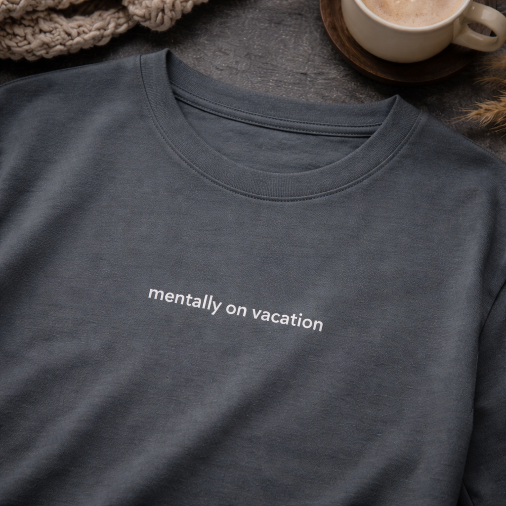 Mentally on vacation — Tee