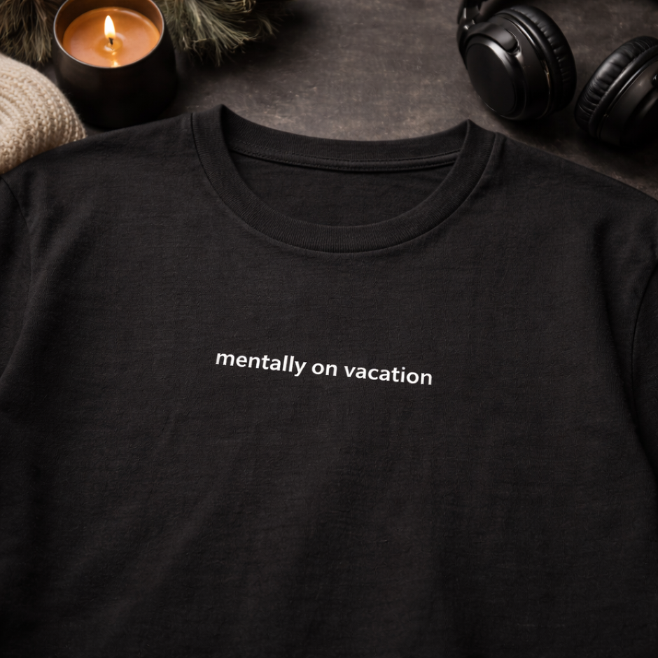 Mentally on vacation — Tee