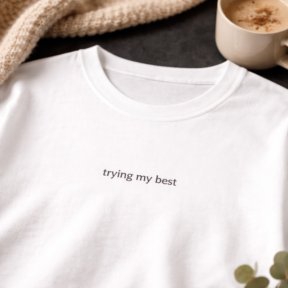 Trying my best — Tee