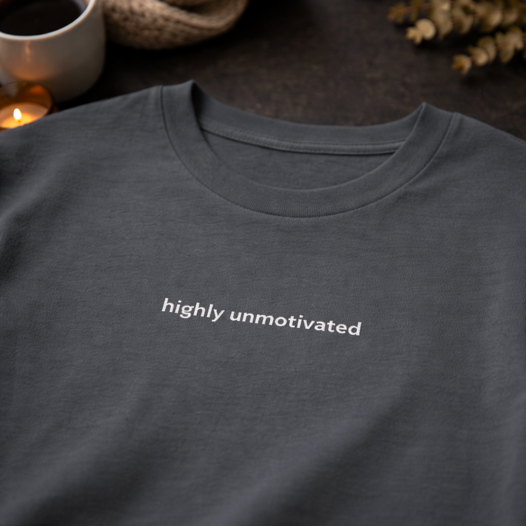 Highly unmotivated — Tee