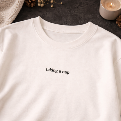 Taking a nap — Tee