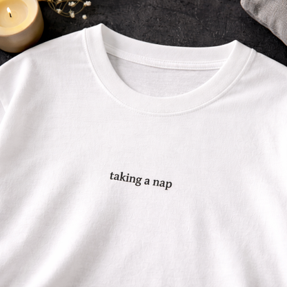 Taking a nap — Tee