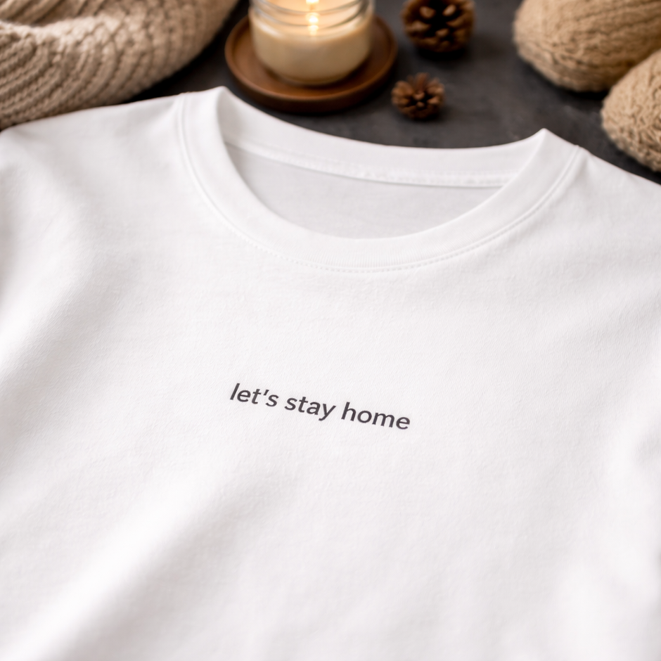 Let’s stay home — Tee