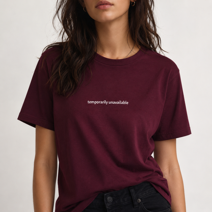 Temporarily unavailable — Tee