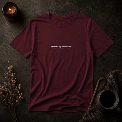 Temporarily unavailable — Tee